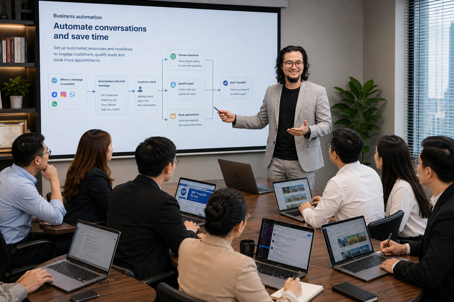 Xây automation cho phòng Marketing